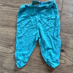 Kickee Pants Turquoise/Teal Footed Pants